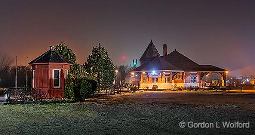 Railway Museum Of Eastern Ontario_P1220923-5.jpg - Photographed at night in Smiths Falls, Ontario, Canada.